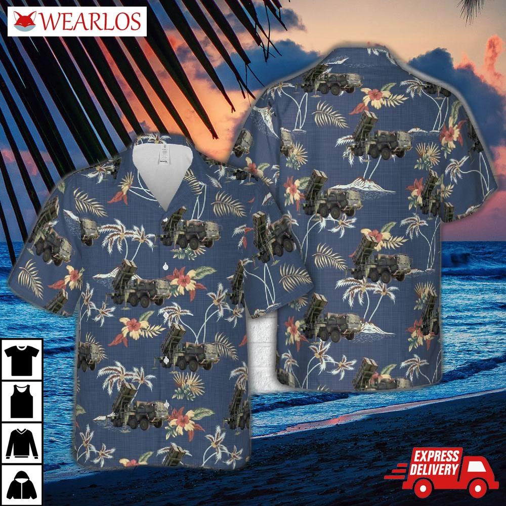 Us Army Mim-104 Patriot Surface-to-air Missile (sam) System Hawaiian Shirt