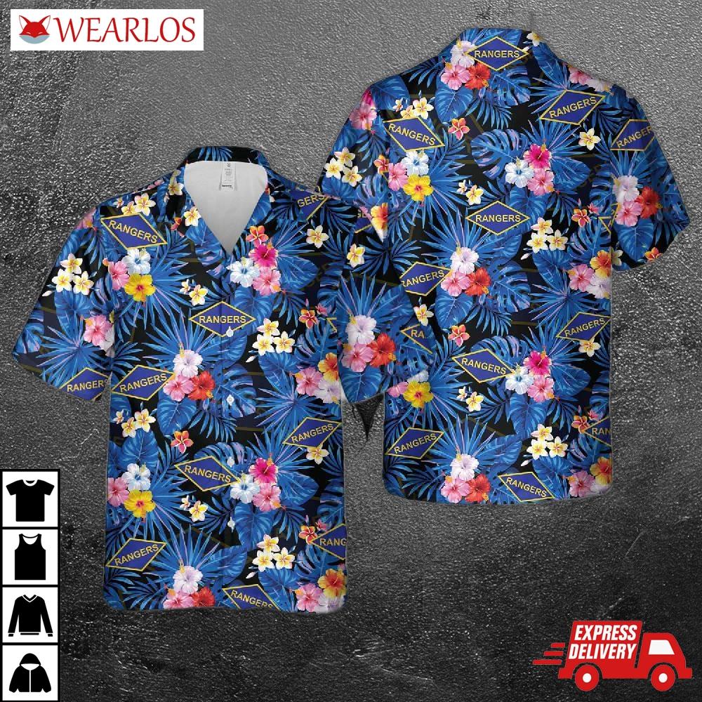 Us Army Rangers Wwii Ranger Battalions Hawaiian Shirt