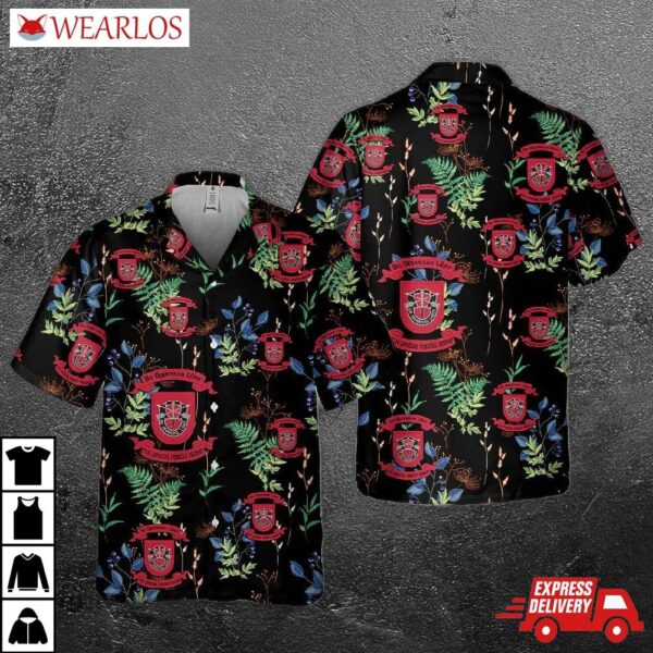 Us Army Special 7th Forces Group (7th Sfg)(a) Pocket Hawaiian Shirt