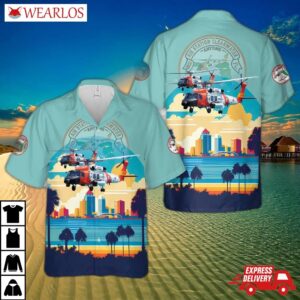 Us Coast Guard Air Station Clearwater Mh-60t Jayhawk Hawaiian Shirt
