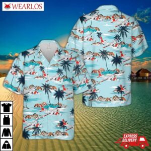 Us Coast Guard Elizabeth City Hc-144 Ocean Sentry Hawaiian Shirt
