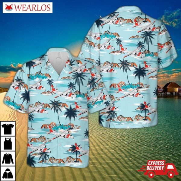 Us Coast Guard Elizabeth City Hc-144 Ocean Sentry Hawaiian Shirt