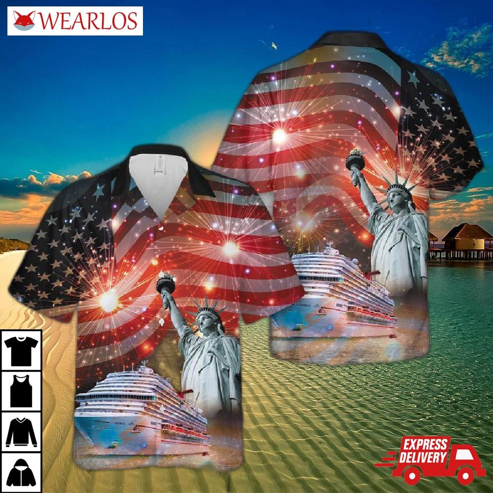 Us Cruising 4th July Hawaiian Shirt