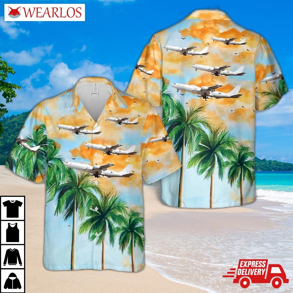 Us Navy Boeing E-6 Tacamo Hawaiian Shirt