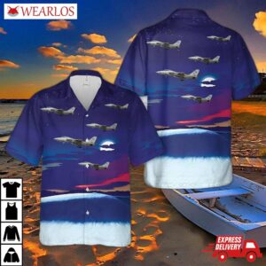 Us Navy Grumman F-14d Tomcat Vf-31 Tomcatters 163413 / Nk-107 (cn 597/d-2) Hawaiian Shirt