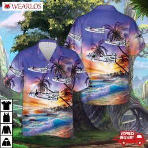 Uss Lexington "blue Ghost" 1977 C-1 Trader Hawaiian Shirt