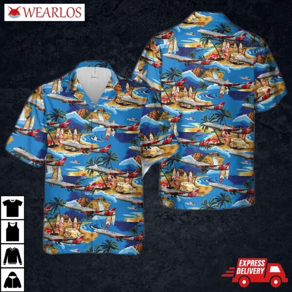 Virgin Atlantic A340-300 Hawaiian Shirt