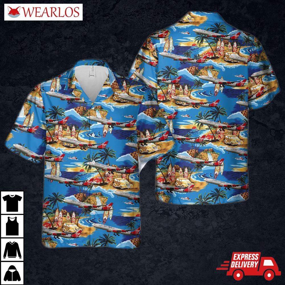 Virgin Atlantic A340-300 Hawaiian Shirt