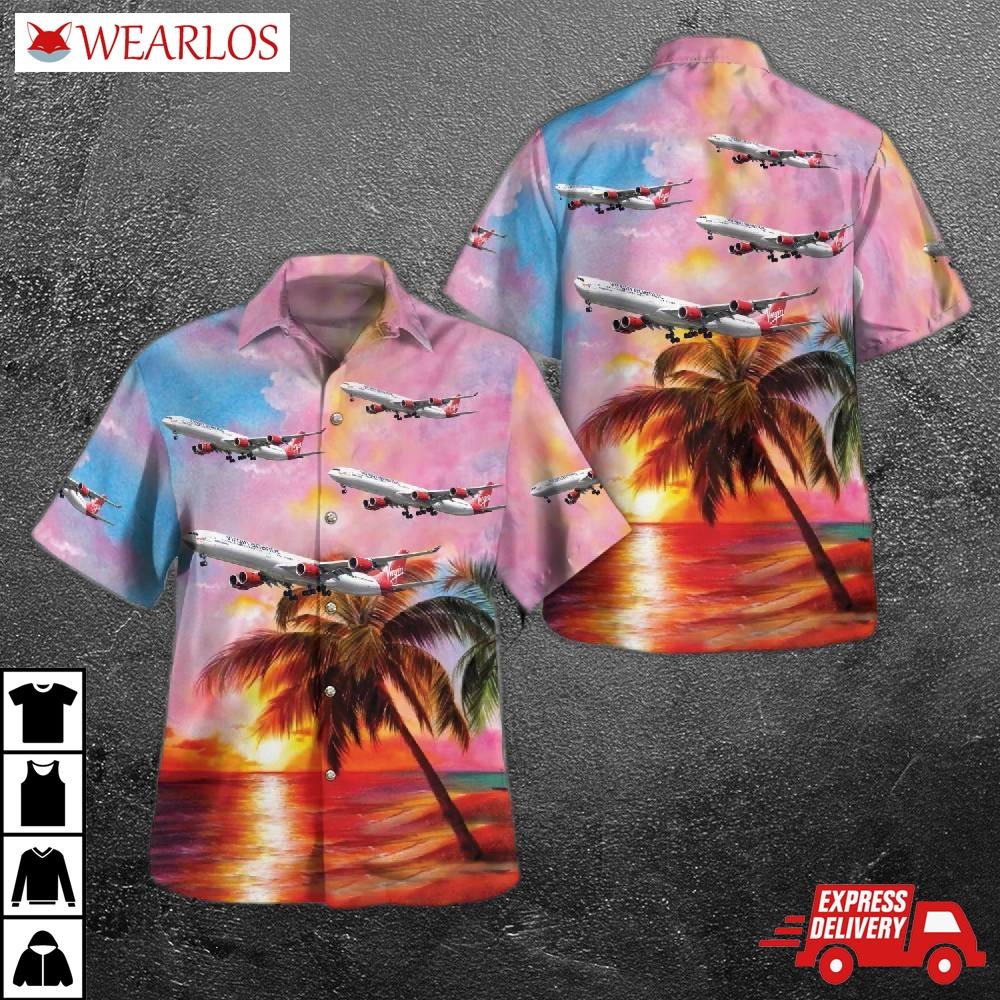 Virgin Atlantic A340-600 Hawaiian Shirt