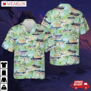 Wwii U.s. Navy Aircraft Hawaiian Shirt